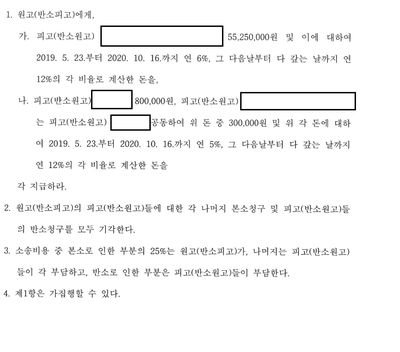 교육 프랜차이즈 가맹금 반환 소송 승소 관련 결정문 일부